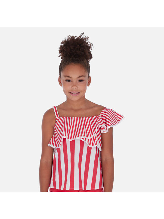 Mayoral Mayoral Bluse 6168 Rot Regular Fit