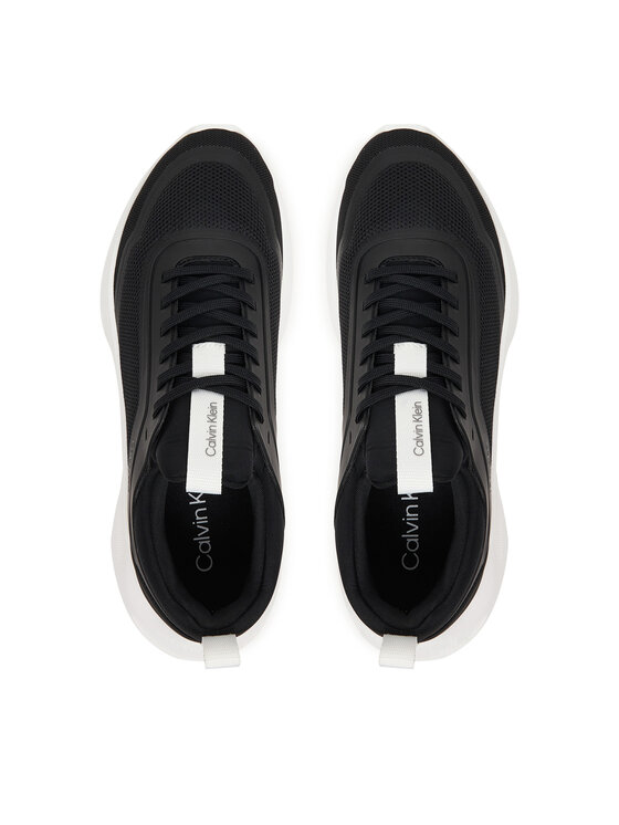 Calvin Klein Calvin Klein Sneakersy Light Eva Run Sock Mesh Lycra HW0HW03023 Čierna