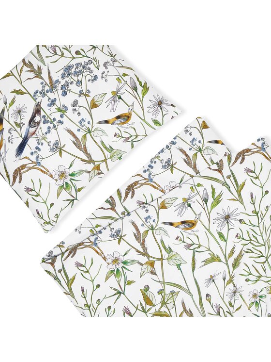 White pocket White pocket Komplet pościeli we wzory Zielony