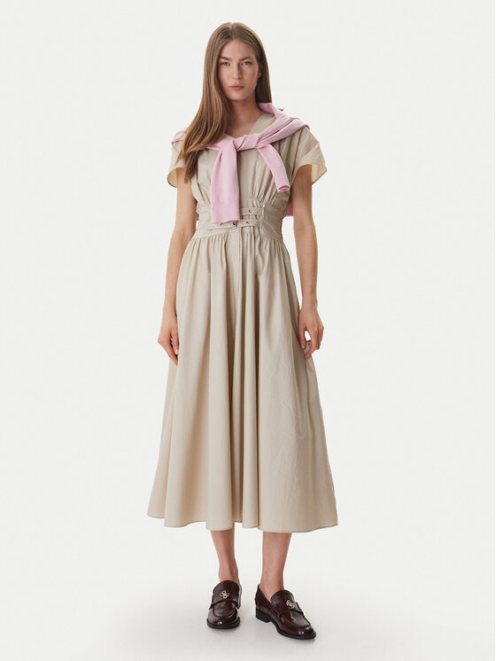 DKNY DKNY Повсякденна сукня DJ6D9194 Бежевий Regular Fit