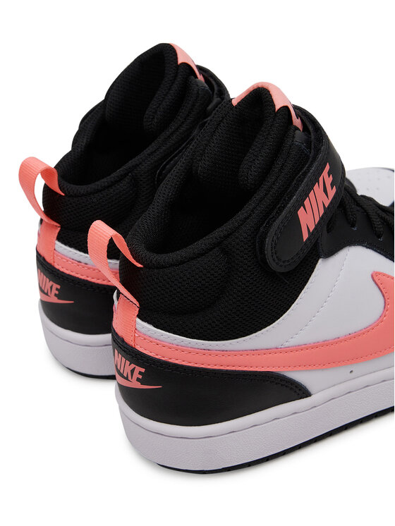 Nike Nike Сникърси Court Borough Mid 2 (GS) CD7782 Черен