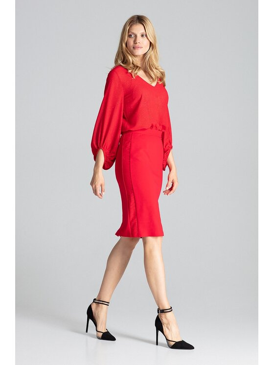 FIGL FIGLFIGL Gonna M688 Rosso Regular Fit