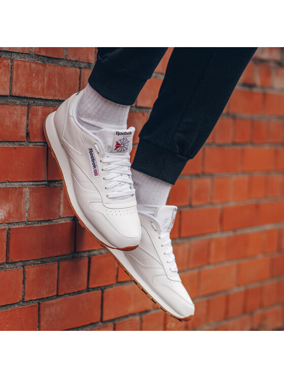 Sneakers Reebok Cl Lthr 49799 Alb