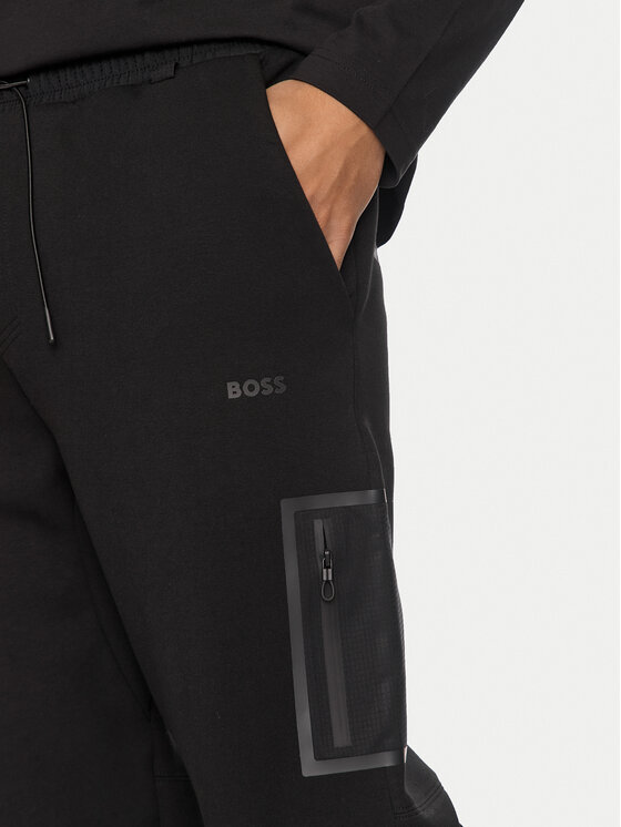BOSS Boss Spodnji del trenirke Hariq 50519026 Črna Regular Fit