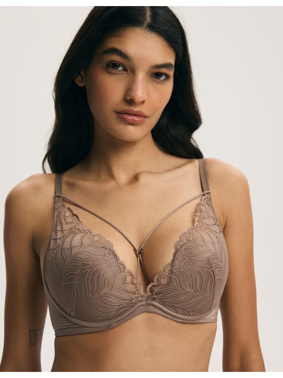 Esotiq Esotiq Biustonosz push-up 45170 Brązowy