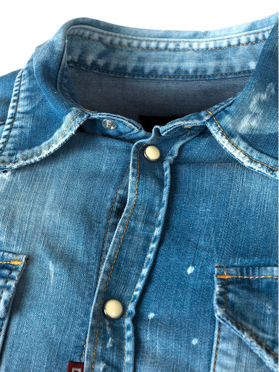 Dsquared2 Dsquared2 Koszula S74DM0301 | Classic Western Fit Niebieski Regular Fit