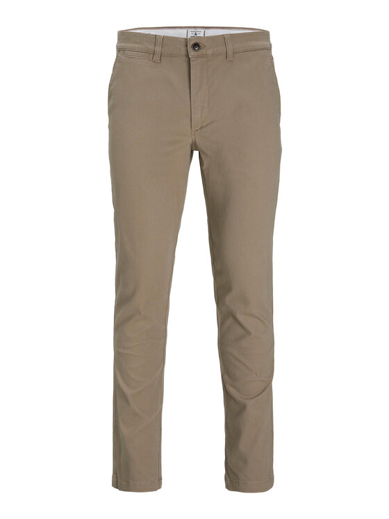 Jack & Jones Jack & Jones Medžiaginės kelnės Marco Dave 12174307 Smėlio Slim Fit