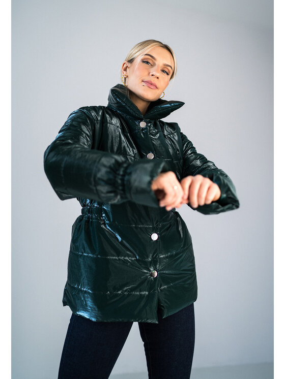 FIGL FIGL Kurtka zimowa M933 Zielony Regular Fit