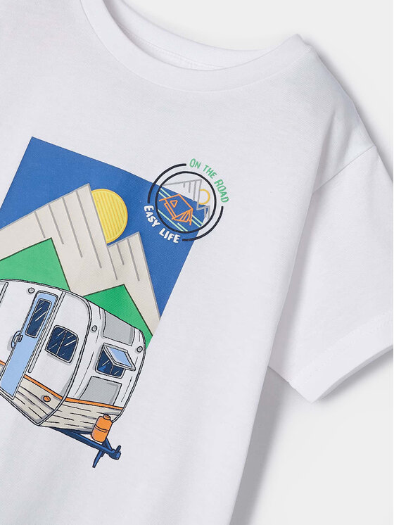 Mayoral Mayoral Marškinėliai 3004 Balta Regular Fit