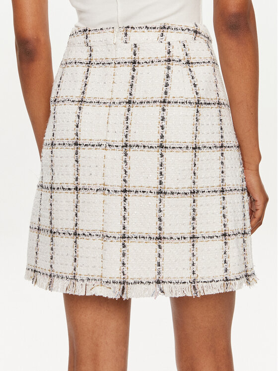 Bruuns Bazaar Bruuns Bazaar Spódnica trapezowa Jalena BBW3791 Biały Regular Fit