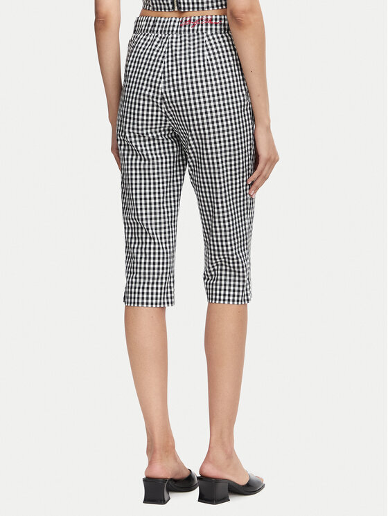 Guess Guess Штани-капрі W6YB35 W4486 Чорний Slim Fit