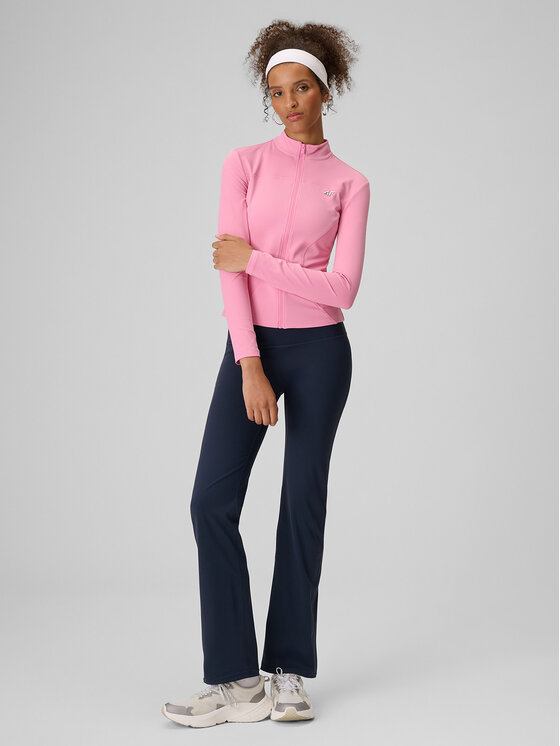 4F 4F Bluza DRAGONFLY Różowy jasny Slim Fit