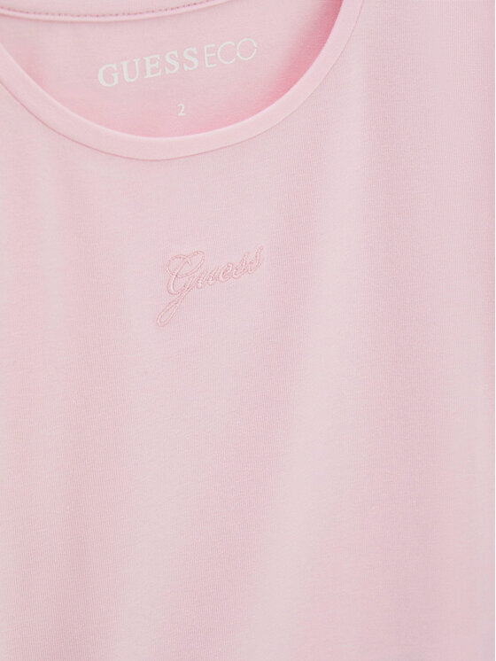 Guess Guess Marškinėliai K6GI19 K6YW4 Rožinė Regular Fit