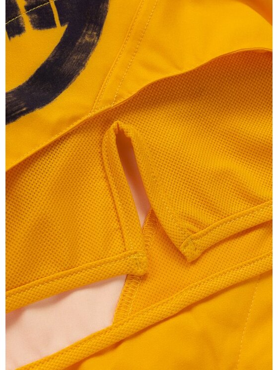 PITBULL PITBULL Szorty sportowe LOGO PALMS Żółty Regular Fit