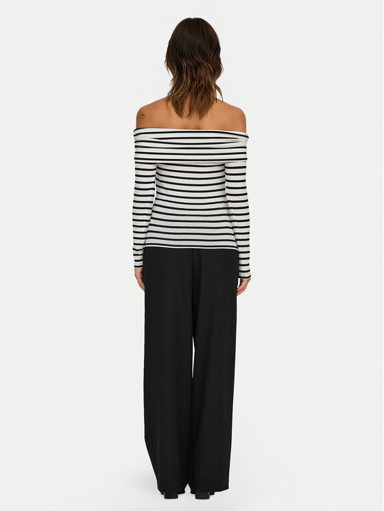 ONLY ONLY Halenka Glamour 15339759 Bílá Slim Fit