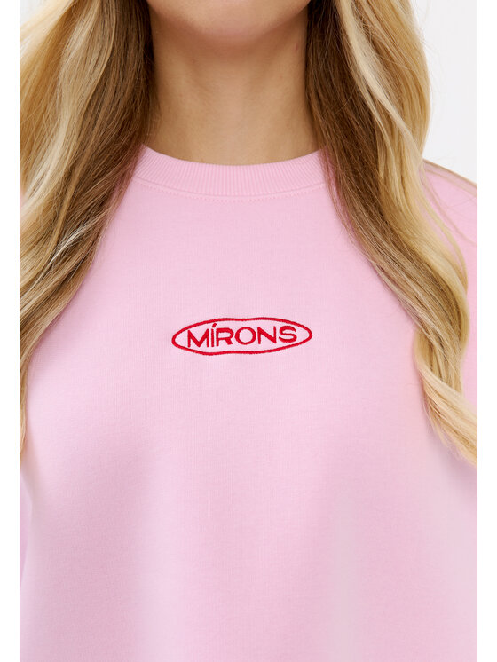 Mirons Mirons Bluza soft Różowy Oversize