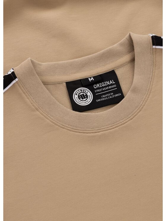 PITBULL PITBULL Bluza TAPE NUGGET Beżowy Regular Fit