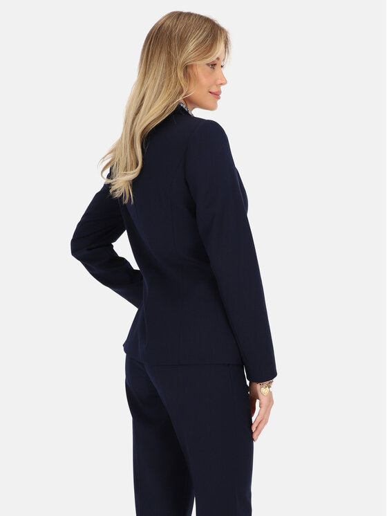 Potis & Verso Potis & Verso Marynarka Ida Granatowy Regular Fit