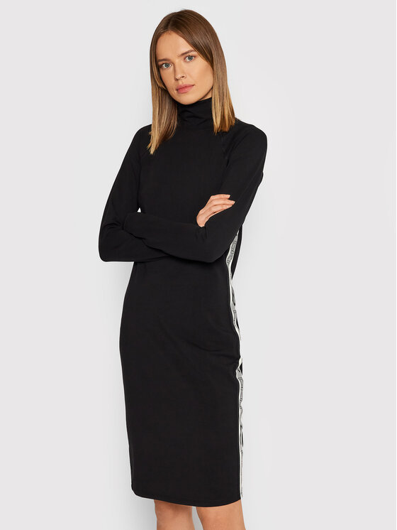 DKNY Sport DKNY Sport Kootud kleit DP1D4486 Must Regular Fit