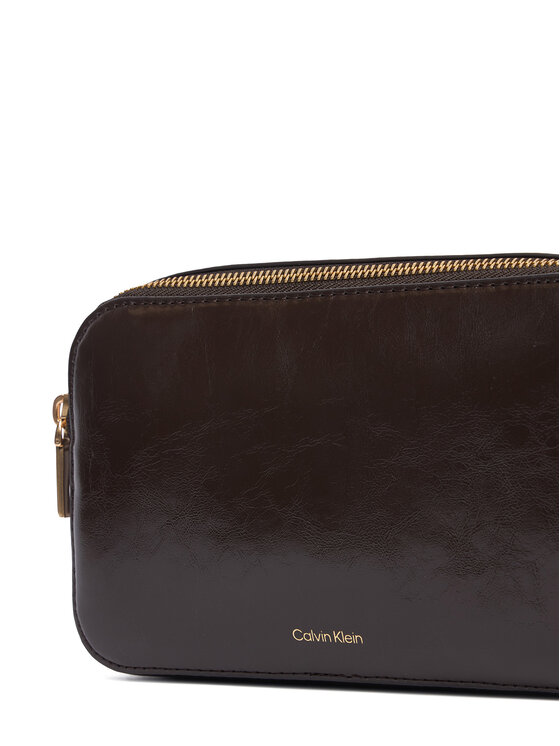 Calvin Klein Calvin Klein Rankinė Foil Logo Glossy Camera Bag LV04F3539G Ruda