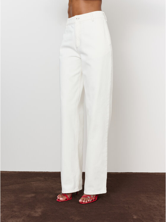 La Mania La Mania Jeansy EDGY Écru Classic Fit