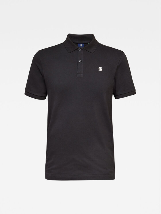 G-Star Raw G-Star Raw Тениска с яка и копчета D11595-5864-6484 Тъмносин Regular Fit