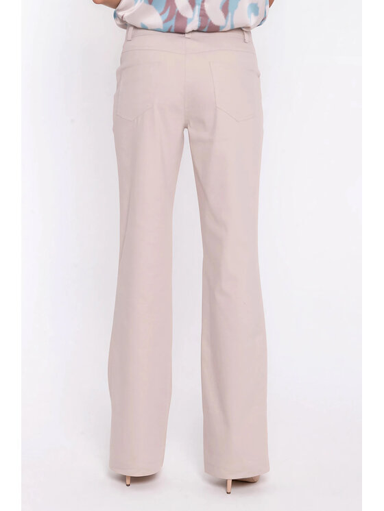 NIFE NIFE Kalhoty z materiálu SD140 Béžová Bootcut Fit