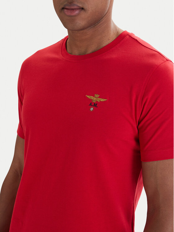 Aeronautica Militare Aeronautica Militare T-Shirt 261TS1580UJ00372 Rot Regular Fit