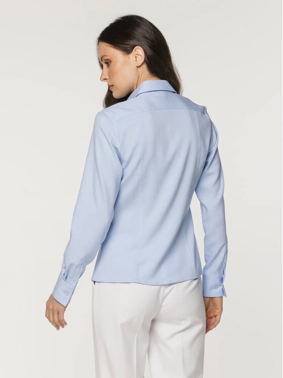 Willsoor Willsoor Koszula 61469 Niebieski Slim Fit