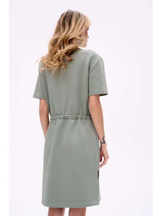 blue shadow blue shadow Sukienka Delta Zielony Regular Fit