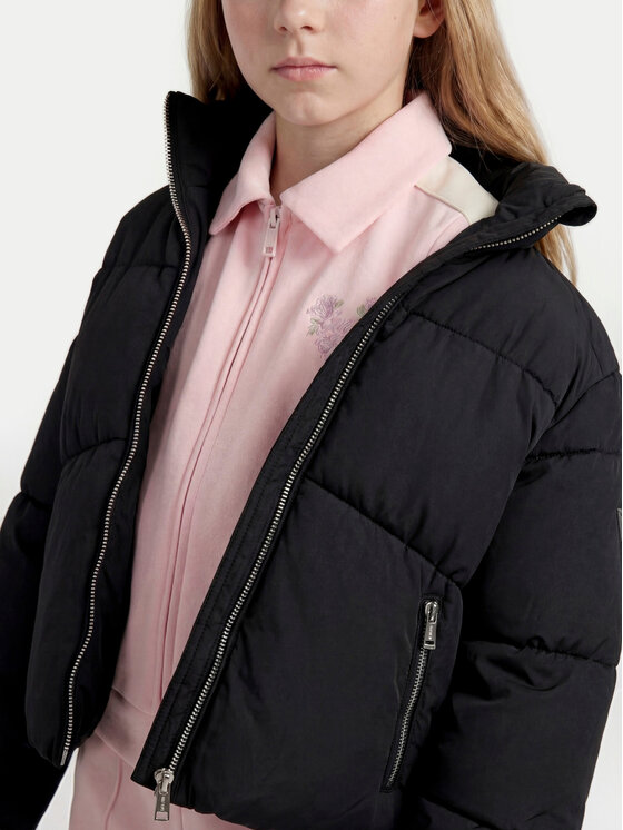 Guess Guess Winterjacke J6BL22 W4076 Schwarz Oversize