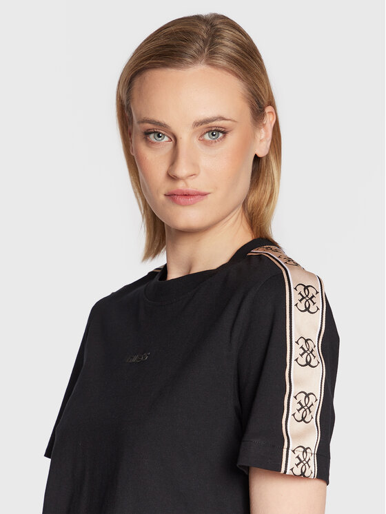 Guess Guess Футболка V3RI08 I3Z14 Чорний Relaxed Fit