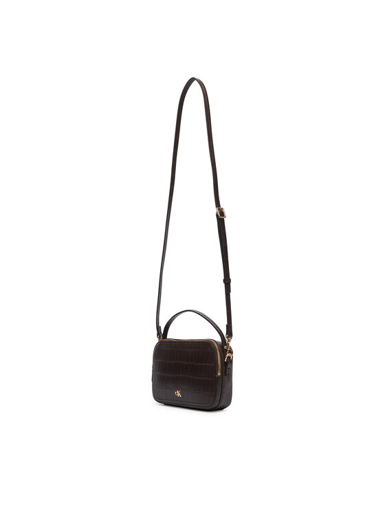 Calvin Klein Calvin Klein Kabelka Ck Croc Camera Bag LV04F3905G Tmavě hnědá