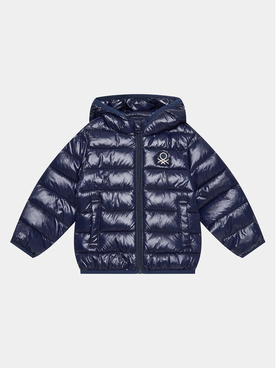 United Colors Of Benetton Geacă din puf 21INGN011 Bleumarin Regular Fit