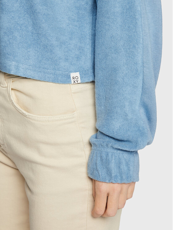 Roxy Roxy Bluza Loungin Around ERJKT03937 Niebieski Relaxed Fit