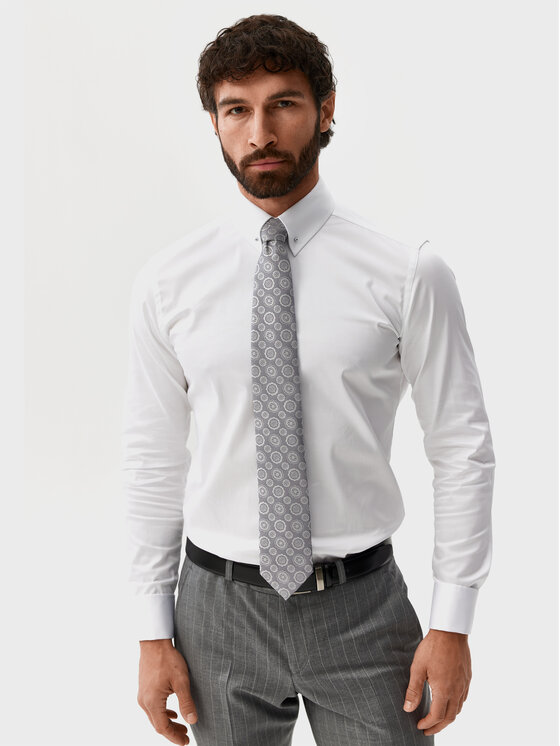 Evenemen Evenemen Koszula COMO PICCADILLY Biały Slim Fit