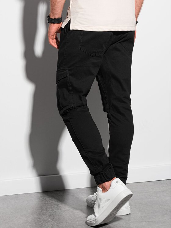 Ombre Ombre Joggery P886 Czarny Cargo Fit