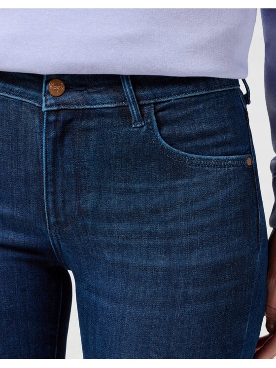 Wrangler Wrangler Jeansy Skinny 615 Niebieski Skinny Fit