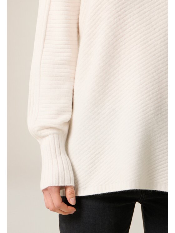 Oltre Oltre Cardigan M124E002124N011 Bianco Over Fit