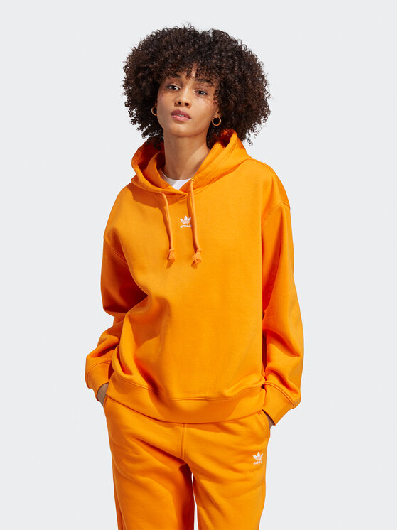 Adidas orange hoodie women's clearance