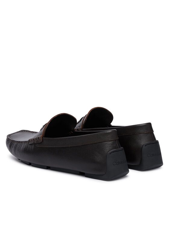 Calvin Klein Calvin Klein Mokasyny Driver Hdw Lth HM0HM02264 Brązowy ciemny