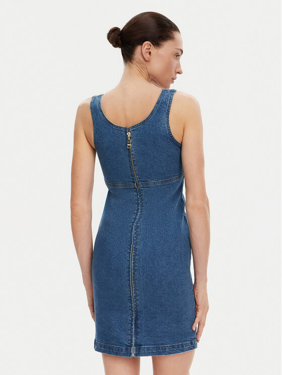 Silvian Heach Silvian Heach Džínsové šaty GPP25298VE Modrá Slim Fit