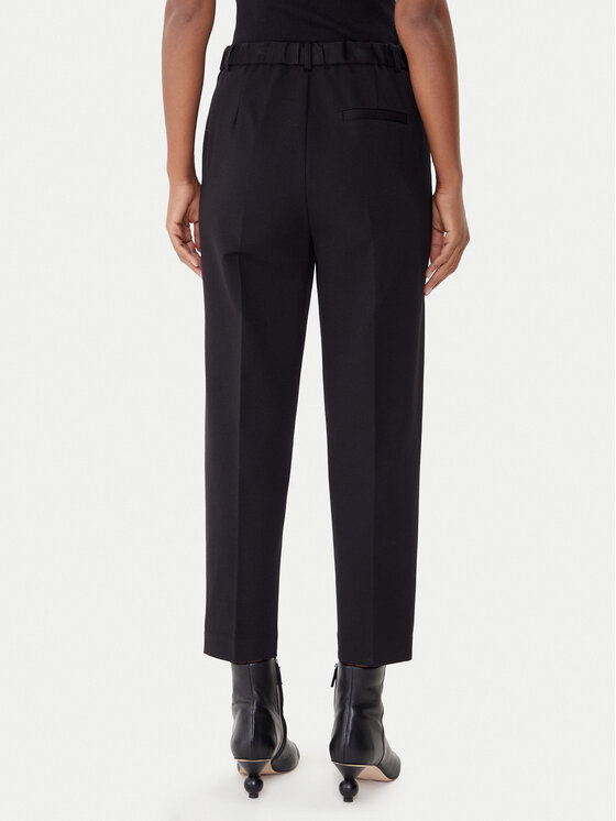 ViCOLO ViCOLO Medžiaginės kelnės TF0229 Juoda Regular Fit
