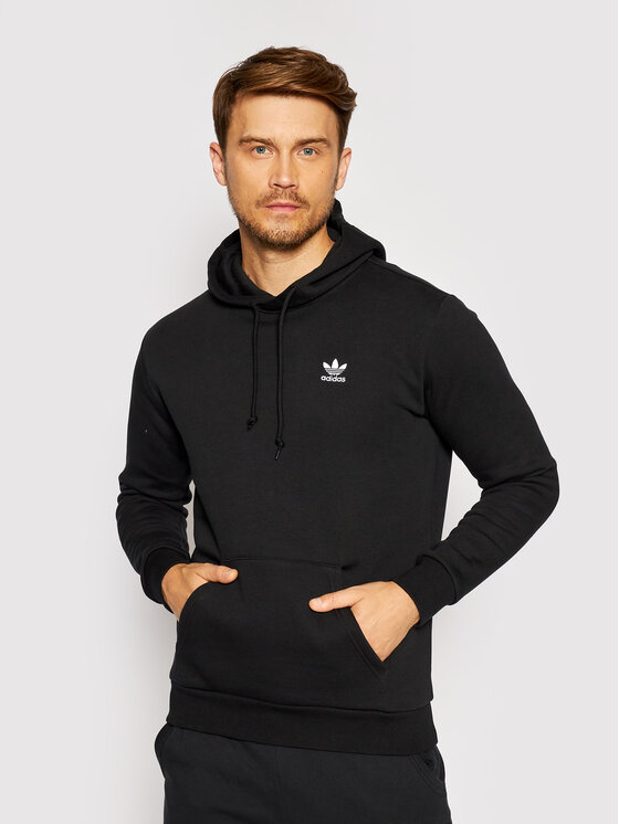 adidas adidas Majica dugih rukava adicolor Essentials Trefoil H34652 Crna Regular Fit