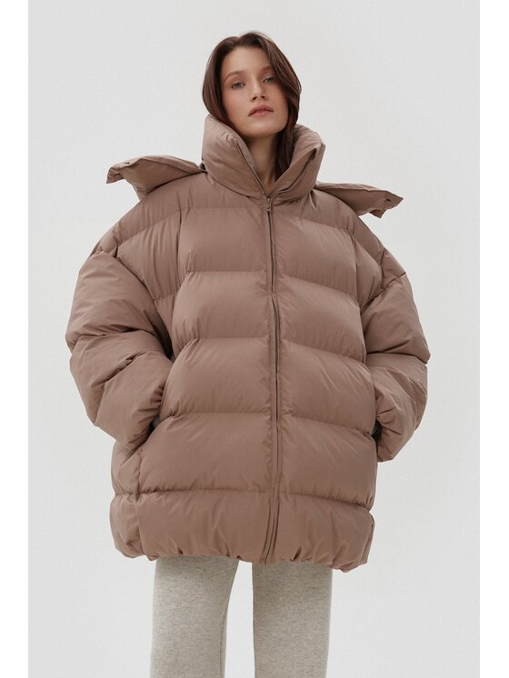 Estro Estro Giacca da donna ER00113903 Marrone Oversize