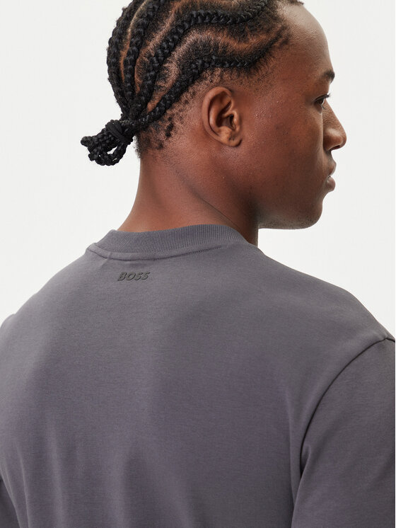 BOSS BOSS Тишърт Iconic TL 50543905 Сив Relaxed Fit