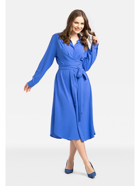 Perso Perso Každodenní šaty RBE2325177F Modrá Regular Fit
