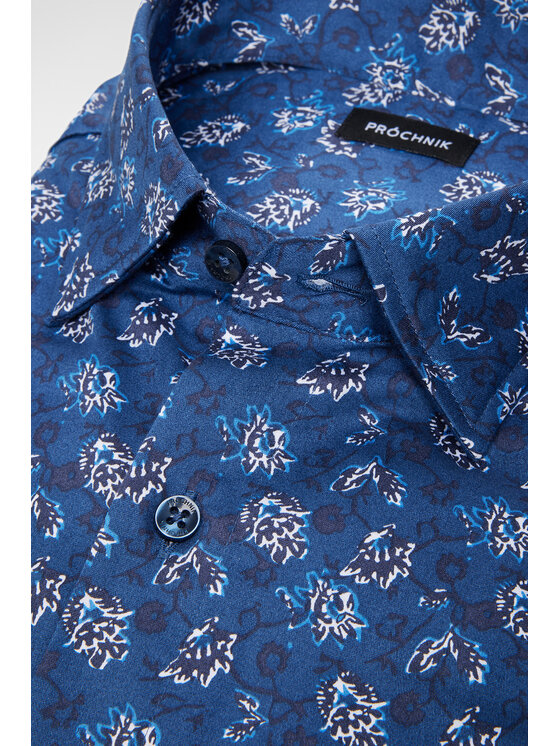 Próchnik Próchnik Koszula PM20 KO073222000053 Granatowy Slim Fit