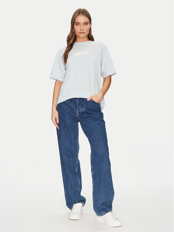 Guess Guess T-krekls W5GI29 K8HM0 Zils Regular Fit