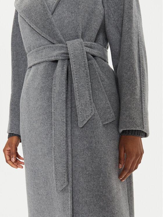 Weekend Max Mara Weekend Max Mara Palton de lână Resina 2425016092 Gri Regular Fit